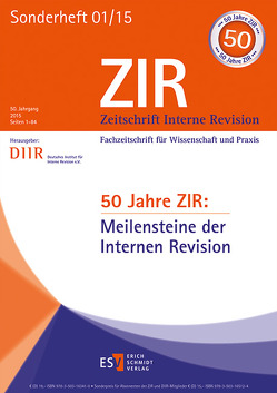 50 Jahre ZIR: Meilensteine der Internen Revision von Scharr,  Christoph