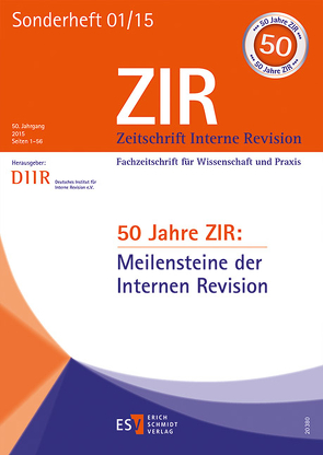 50 Jahre ZIR: Meilensteine der Internen Revision von Scharr,  Christoph