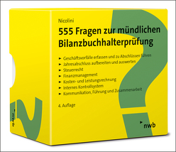 555 Fragen zur mündlichen Bilanzbuchhalterprüfung von Nicolini,  Hans J.