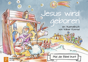 5er-Pack: Mal die Bibel bunt – Jesus wird geboren von Konrad,  Volker