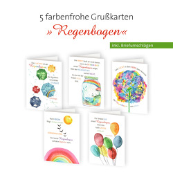 5er-Set Grußkarten »Regenbogen«