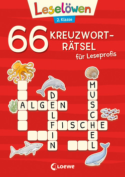 66 Kreuzworträtsel für Leseprofis – 2. Klasse (Rot) von Merle,  Katrin