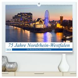 75 Jahre Nordrhein-Westfalen – Ein Bundesland feiert Geburtstag (hochwertiger Premium Wandkalender 2024 DIN A2 quer), Kunstdruck in Hochglanz von boeTtchEr,  U