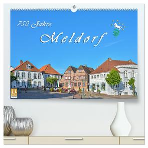 750 Jahre Meldorf (hochwertiger Premium Wandkalender 2024 DIN A2 quer), Kunstdruck in Hochglanz von Plett,  Rainer