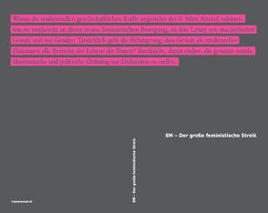 8M – Der große feministische Streik von Bardet,  Marie, Draper,  Susana, Gago,  Verónica, Grieder,  Michael, Gutiérrez Aguilar,  Raquel, Lorey,  Isabell, Menéndez Díaz,  Mariana, Montanelli,  Marina, Raunig,  Gerald, Rolnik,  Suely