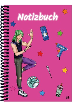 A 5 Notizbuch Manga Quinn, pink, blanko von E&Z-Verlag GmbH