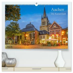 Aachen Die Kaiserstadt (hochwertiger Premium Wandkalender 2024 DIN A2 quer), Kunstdruck in Hochglanz von Selection,  Prime