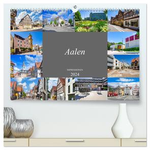 Aalen Impressionen (hochwertiger Premium Wandkalender 2024 DIN A2 quer), Kunstdruck in Hochglanz von Meutzner,  Dirk