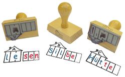 Stempel-Set: ABC der Tiere – Häuschen A, B, C