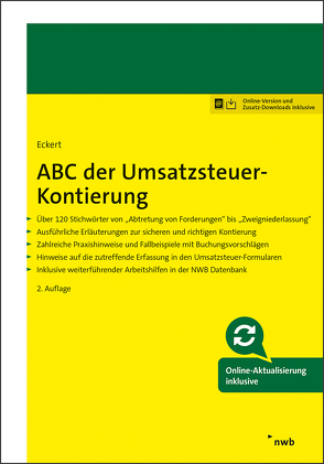 ABC der Umsatzsteuer-Kontierung von Eckert,  Karl-Hermann