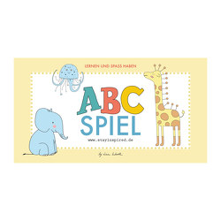 ABC-Spiel mit Tieren und Tiernamen, bestehend aus 52 Karten. Alphabet Memo-Spiel mit Tieren 52-teilig. Gedächtnis Lernspiel für Kinder zum ABC und Tiere lernen. Kinder Legekartenspiel zur Bildpaar Suche von Wirth,  Lisa
