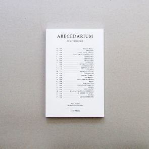 Abecedarium Zur Peripherie von Angélil,  Marc, Hirschbichler,  Michael