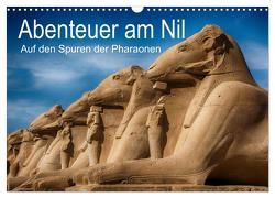 Abenteuer am Nil. Auf den Spuren der Pharaonen (Wandkalender 2024 DIN A3 quer), CALVENDO Monatskalender von Wenske,  Steffen