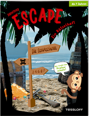 Abenteuer Escape. Ein Rätselheft. Die Schatzinsel – Wer findet den Piratenschatz? von Green,  Martina, Heine,  Stefan
