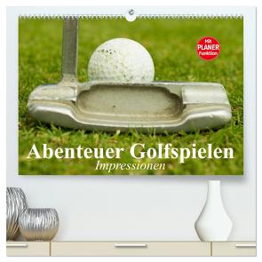Abenteuer Golfspielen. Impressionen (hochwertiger Premium Wandkalender 2024 DIN A2 quer), Kunstdruck in Hochglanz von Stanzer,  Elisabeth