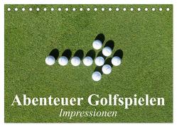 Abenteuer Golfspielen. Impressionen (Tischkalender 2024 DIN A5 quer), CALVENDO Monatskalender von Stanzer,  Elisabeth