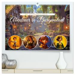Abenteuer in Burgenstadt (hochwertiger Premium Wandkalender 2024 DIN A2 quer), Kunstdruck in Hochglanz von Gierok-Latniak,  Steffen
