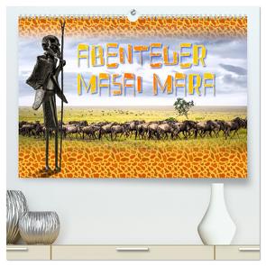 Abenteuer Masai Mara (hochwertiger Premium Wandkalender 2024 DIN A2 quer), Kunstdruck in Hochglanz von Gödecke,  Dieter