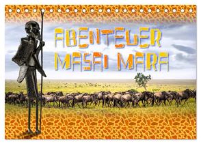 Abenteuer Masai Mara (Tischkalender 2024 DIN A5 quer), CALVENDO Monatskalender von Gödecke,  Dieter