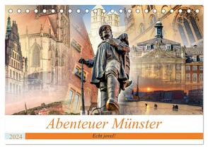 Abenteuer Münster – Echt jovel! (Tischkalender 2024 DIN A5 quer), CALVENDO Monatskalender von Gross,  Viktor