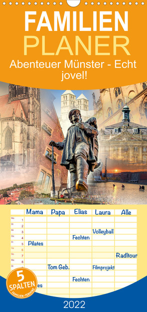 Familienplaner Abenteuer Münster – Echt jovel! (Wandkalender 2022 , 21 cm x 45 cm, hoch) von Gross,  Viktor