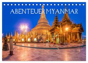 Abenteuer Myanmar (Tischkalender 2024 DIN A5 quer), CALVENDO Monatskalender von Claude Castor I 030mm-photography,  Jean
