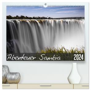 Abenteuer Sambia (hochwertiger Premium Wandkalender 2024 DIN A2 quer), Kunstdruck in Hochglanz von und Stefanie Krüger,  Carsten