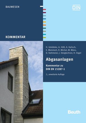 Abgasanlagen von Göddeke,  H., Höß,  A., Kalisch,  A., Memmert,  E., Michel,  R, Münz,  W., Stehmeier,  D., Steiglechner,  J., Vogel,  H.