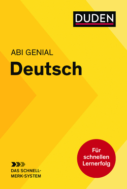 Abi genial Deutsch: Das Schnell-Merk-System von Bornemann,  Michael, Bornemann,  Monika, Schlitt,  Christine