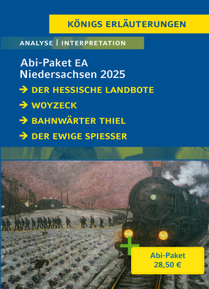 Abitur Niedersachsen 2025 EA Deutsch – Paket von Bernhardt,  Rüdiger, Büchner,  Georg, Hauptmann,  Gerhart, Horváth,  Ödön von, Reitzammer,  Wolfgang