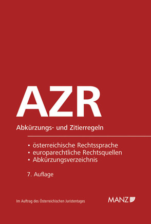 Abkürzungs- und Zitierregeln AZR von Dax,  Peter, Hopf,  Gerhard, Maier,  Elisabeth