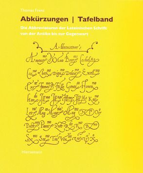 Abkürzungen | Tafelband von Frenz,  Thomas