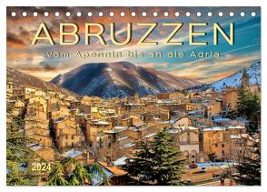 Abruzzen, vom Apennin bis an die Adria (Tischkalender 2024 DIN A5 quer), CALVENDO Monatskalender von Roder,  Peter
