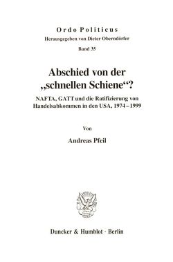 Abschied von der „schnellen Schiene“? von Pfeil,  Andreas