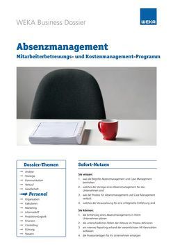 Absenzmanagement von Staub,  Brigitte