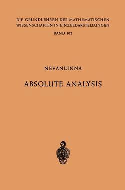 Absolute Analysis von Nevanlinna,  Frithjof, Nevanlinna,  Rolf