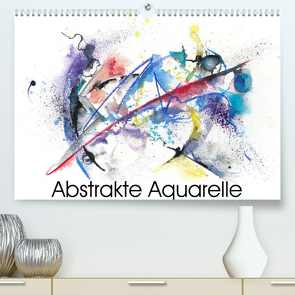 Abstrakte Aquarelle (Premium, hochwertiger DIN A2 Wandkalender 2023, Kunstdruck in Hochglanz) von Krause,  Jitka