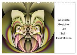 Abstrakte Gesichter als Twirl-Illustration (Wandkalender 2024 DIN A3 quer), CALVENDO Monatskalender von MAKE MOMENTS - Andrea Wiechert,  PICTURES