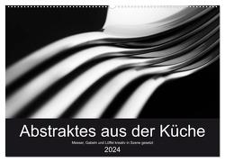 Abstraktes aus der Küche – Messer, Gabeln und Löffel kreativ in Szene gesetzt (Wandkalender 2024 DIN A2 quer), CALVENDO Monatskalender von Oertle,  Eduard