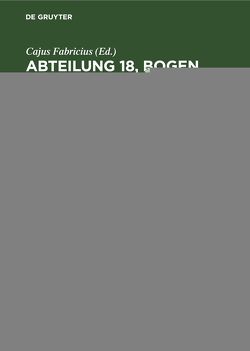 Abteilung 18, Bogen 76–80: Verfassung der Presbyterianischen Kirche in den Vereinigten Staaten von Amerika von Fabricius,  Cajus