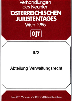 Abteilung Verwaltungsrecht von Fessler,  Peter, Szymanski,  Wolf