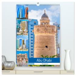 Abu Dhabi – Reiseplaner (hochwertiger Premium Wandkalender 2024 DIN A2 hoch), Kunstdruck in Hochglanz von Schwarze,  Nina