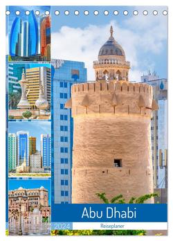 Abu Dhabi – Reiseplaner (Tischkalender 2024 DIN A5 hoch), CALVENDO Monatskalender von Schwarze,  Nina