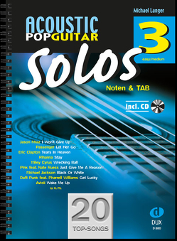 Acoustic Pop Guitar Solos 3 von Langer,  Michael
