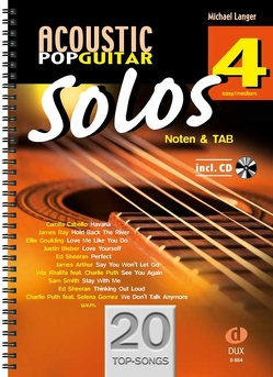 Acoustic Pop Guitar Solos 4 von Langer,  Michael