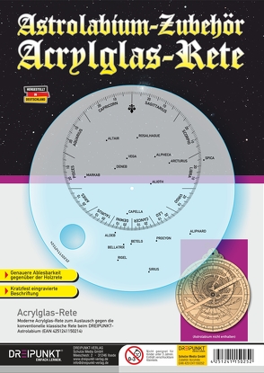 Acrylglas-Rete (zum Astrolabium) von Schulze Media GmbH