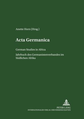 Acta Germanica von Horn,  Anette