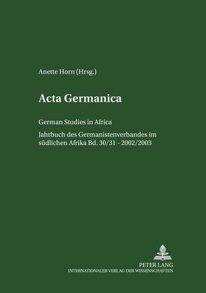 Acta Germanica von Horn,  Anette