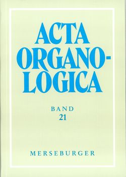 Acta Organologica von Reichling,  Alfred