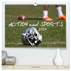 Action and Sports (hochwertiger Premium Wandkalender 2024 DIN A2 quer), Kunstdruck in Hochglanz von Hebbel-Seeger,  Andreas